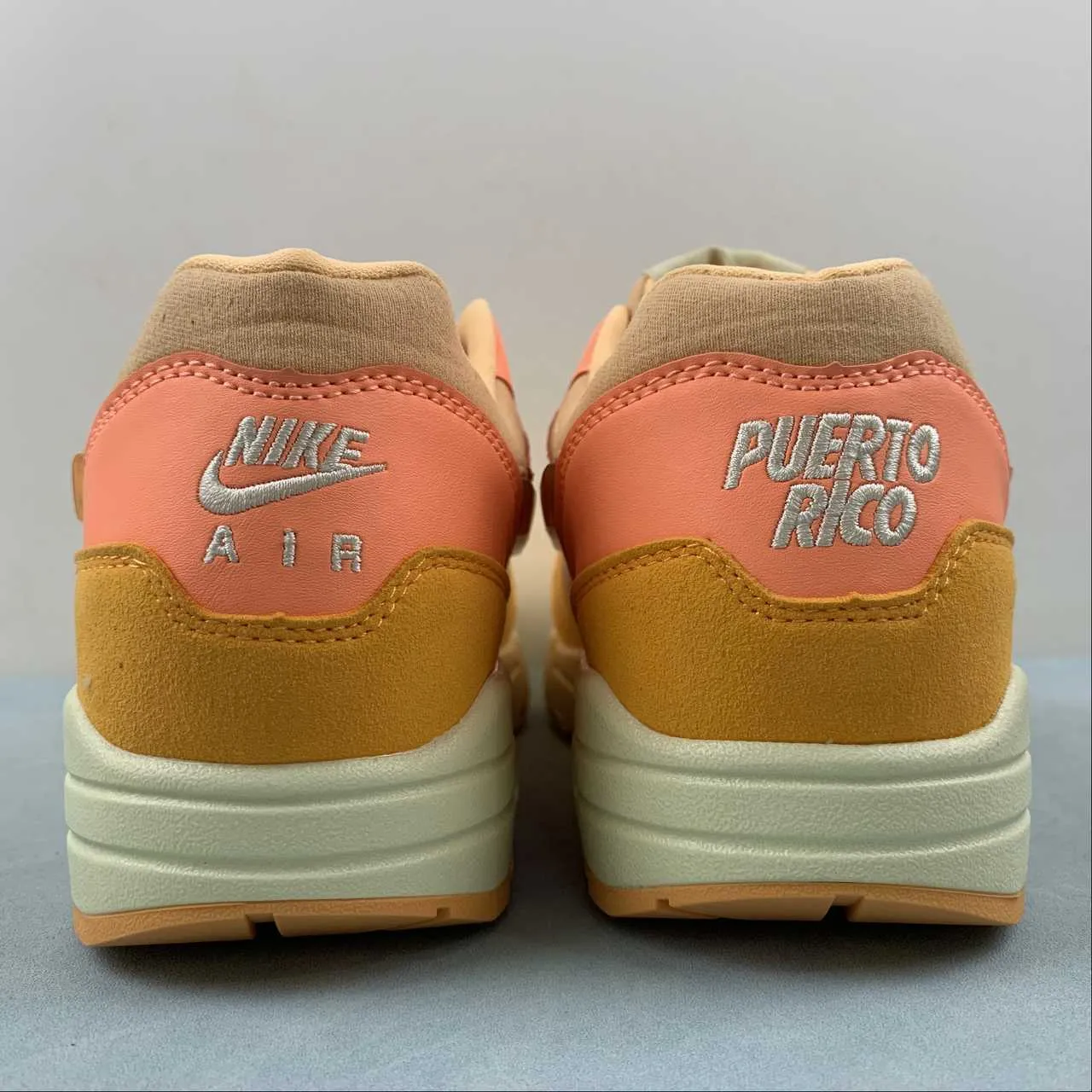 Air Max 1 Puerto Rico Orange Frost Citron Pulse Coconut Milk FD6955-800 Running Performance