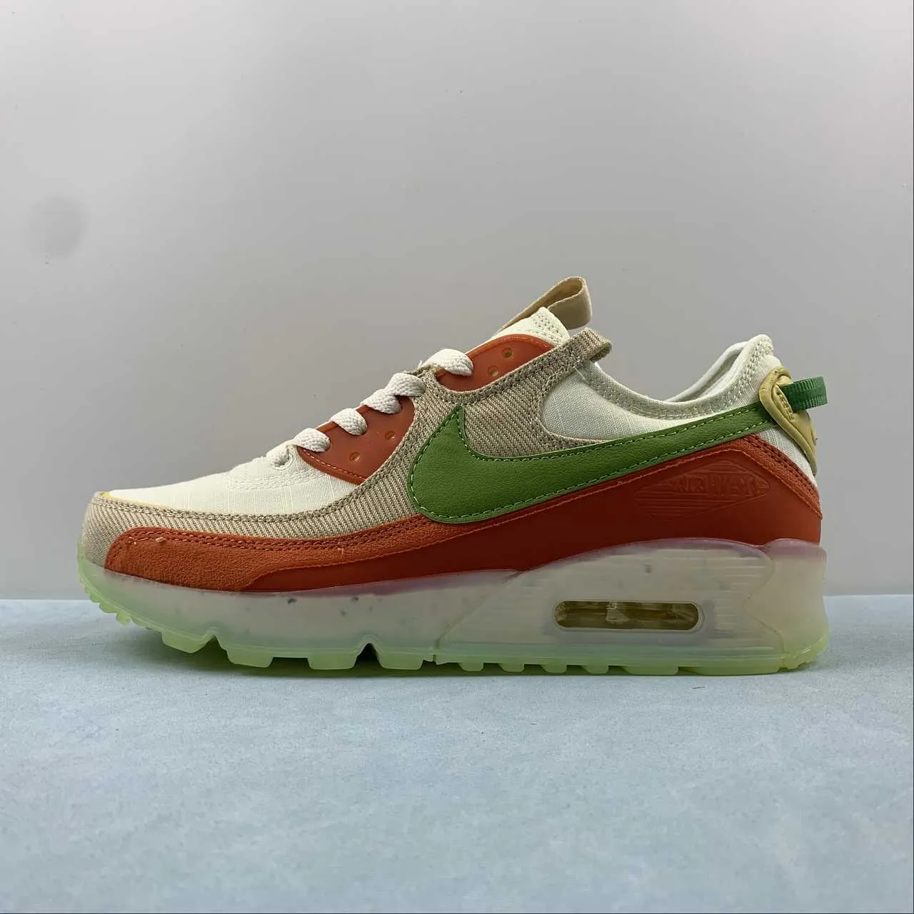 Air Max 90 Terrascape Tan Orange Green DV7413-100 Reinforced - seams core training running wear