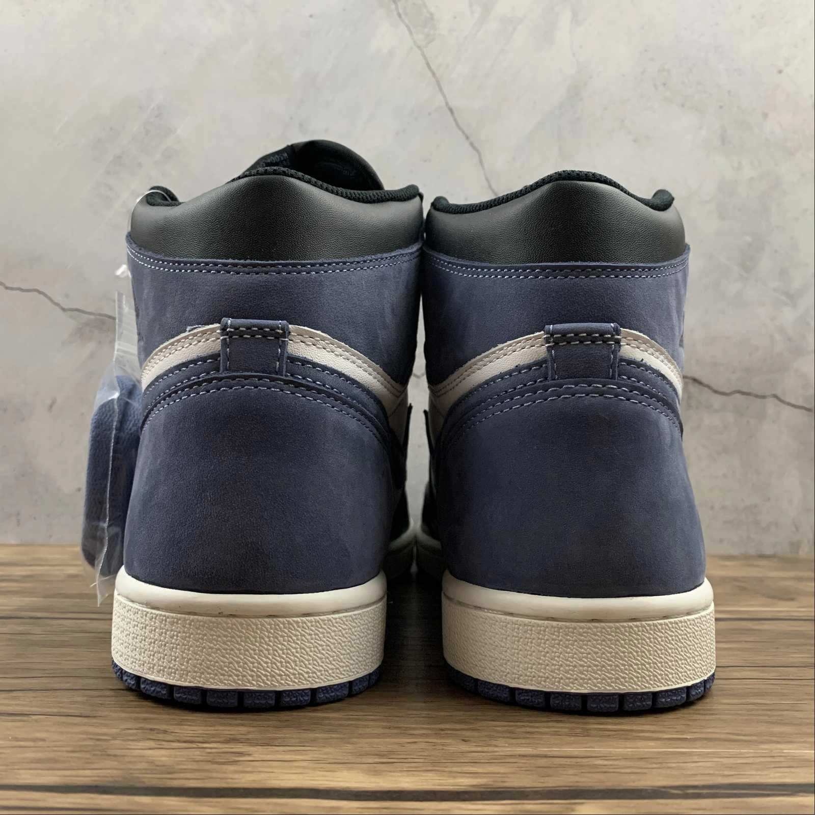 Quick design Air Jordan 1 Retro High OG Summit White Blue Moon-Black (2021) 555088-115