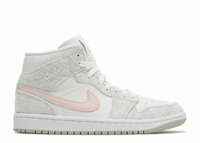 Air Jordan 1 Mid Light Iron (W) Odor Control Lining Motion Control Feature