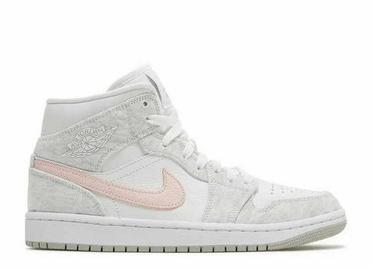 Long Miles No Break Air Jordan 1 Mid Light Iron (W)