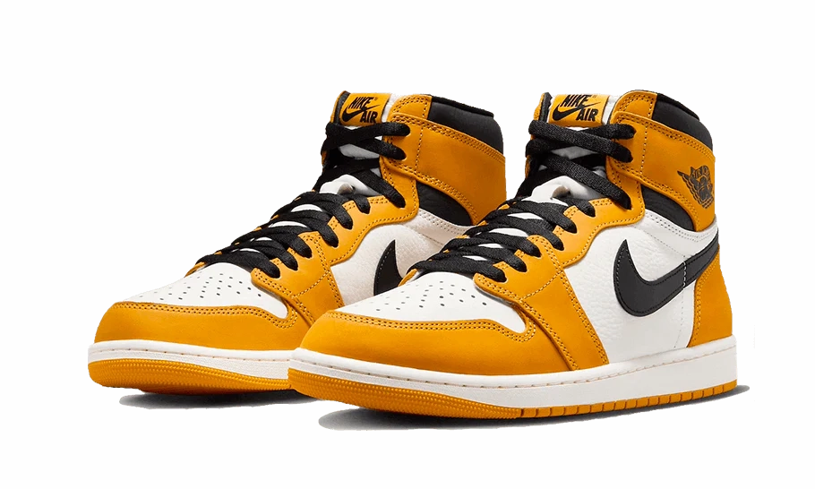 Air Jordan 1 Retro High OG Yellow Ochre Flexible Use Light   Weight Design