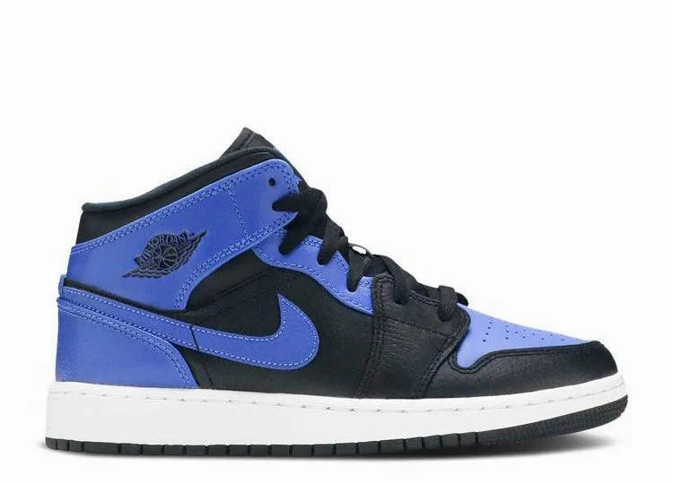 Air Jordan 1 Mid Hyper Royal (GS) Club Meet Slim Profile