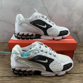 running in a fen area shoes Air Zm Spiridon Cg 2 Stussy White Black CJ1288-110