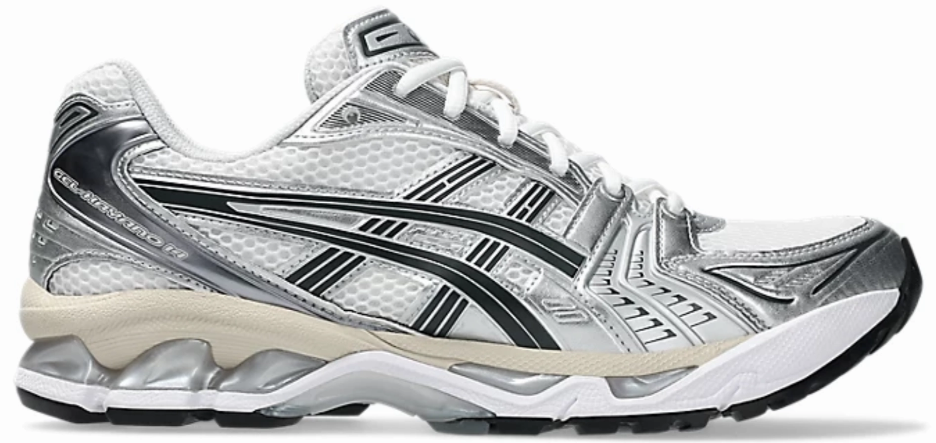 ASICS GEL-KAYANO 14 'WHITE GRAPHITE GREY' Reliable Grip Rubber Tread