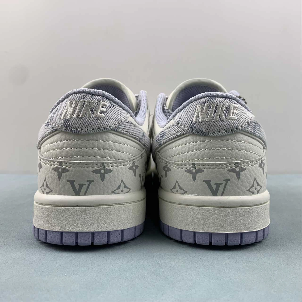 Compression Molded EVA SB Dunk Low LV White Purple FC1688-132