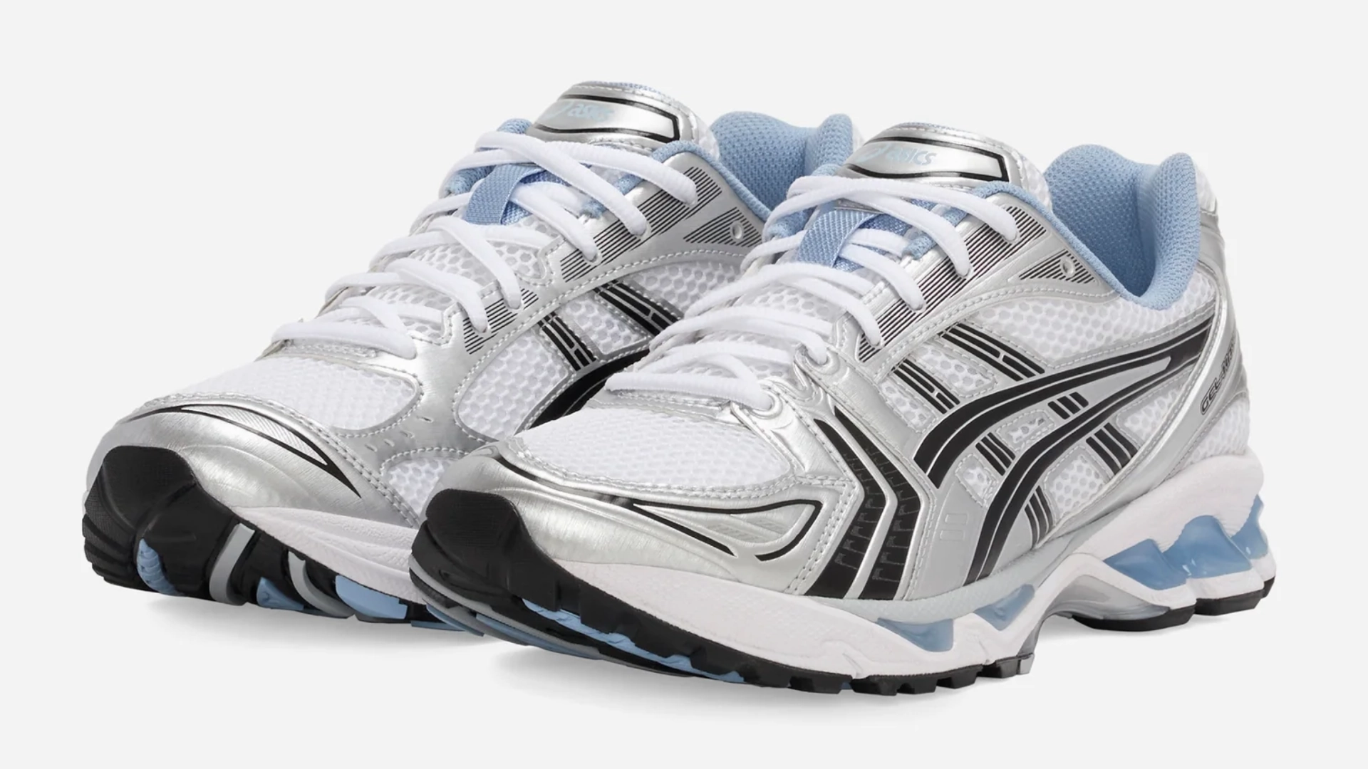 Cushioned heel Durable Outsole Rubber ASICS GEL-KAYANO 14 X JJJOUND 'WHITE PALE BLUE'