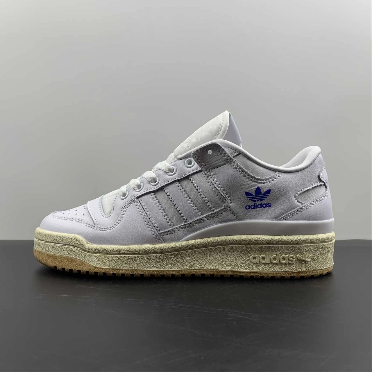 Adidas Forum 84 Low White White Blue Breathable Liner