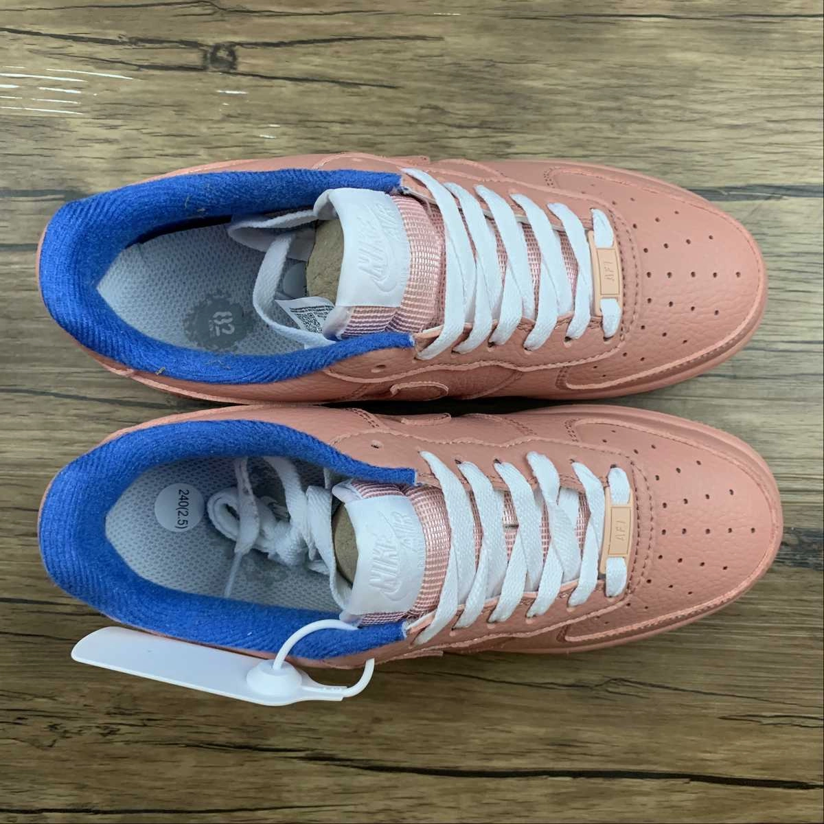Air Force 1 07 Low Pink Blue BV0064-600 Smart Vibe Slip Proof