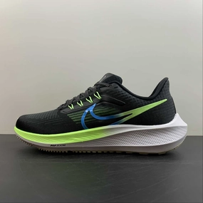 Running Stability Air Zoom Pegasus 39 Black White University Blue Fluorescent Green Dark Smoke DO7435-900