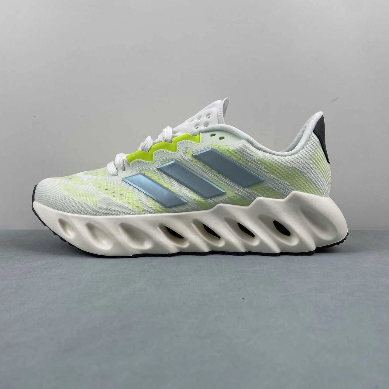 Adidas Switch Fwd White Silver Violet Lucid Lemon FZ5621 running for a way to stay happy Smooth