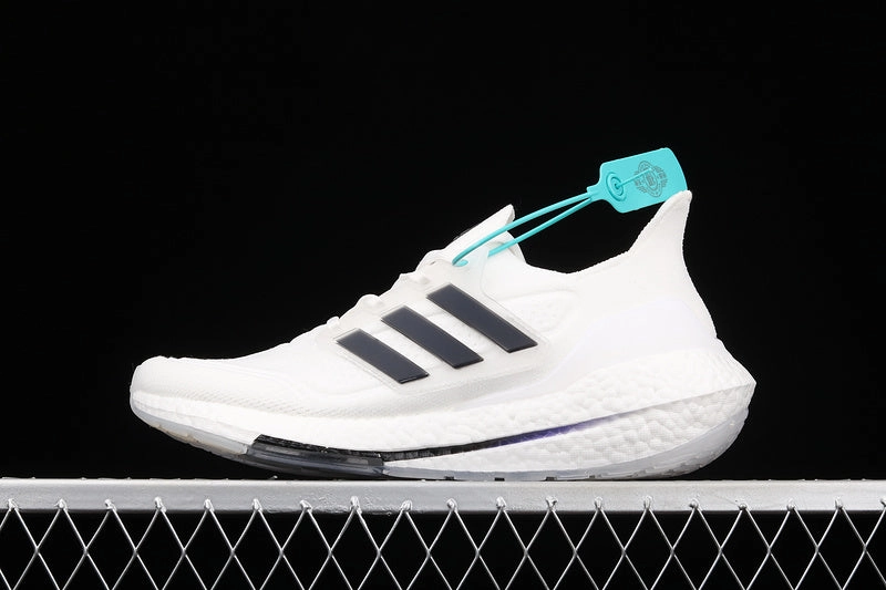 Iconic look Comfort Soft Adidas UltraBoost 21 White Black Purple