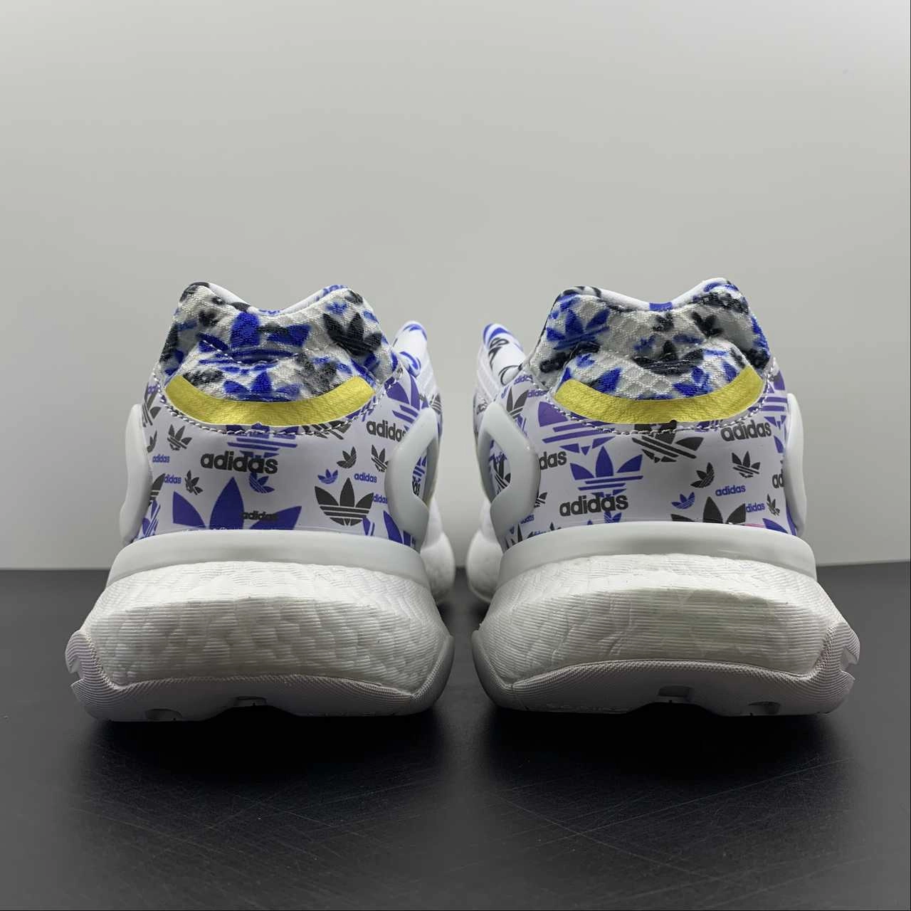 tap shoes gym running shoe scenario Adidas Day Jogger Boost White Blue Black FX6166