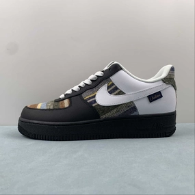 Air Force 1 07 Low Black Sweater Sail CW1188-678 Versatile Step