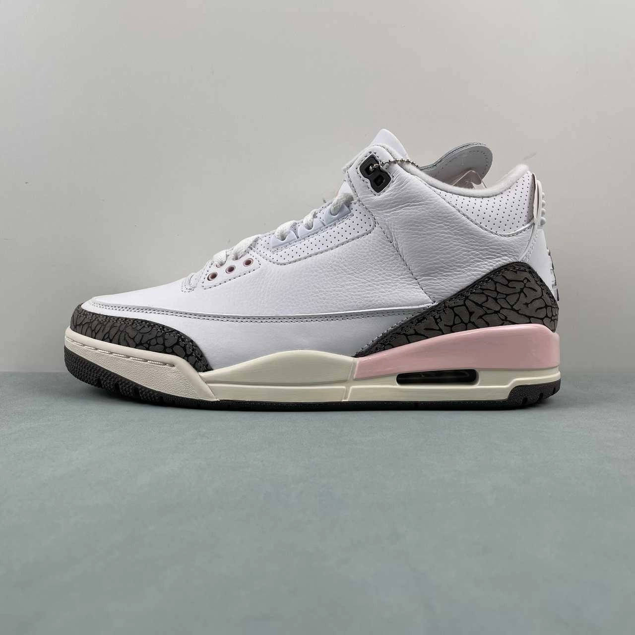 Lace Up Design Air Jordan 3 Retro Neapolitan Dark Mocha White Atmosphere Sail CK9246-102