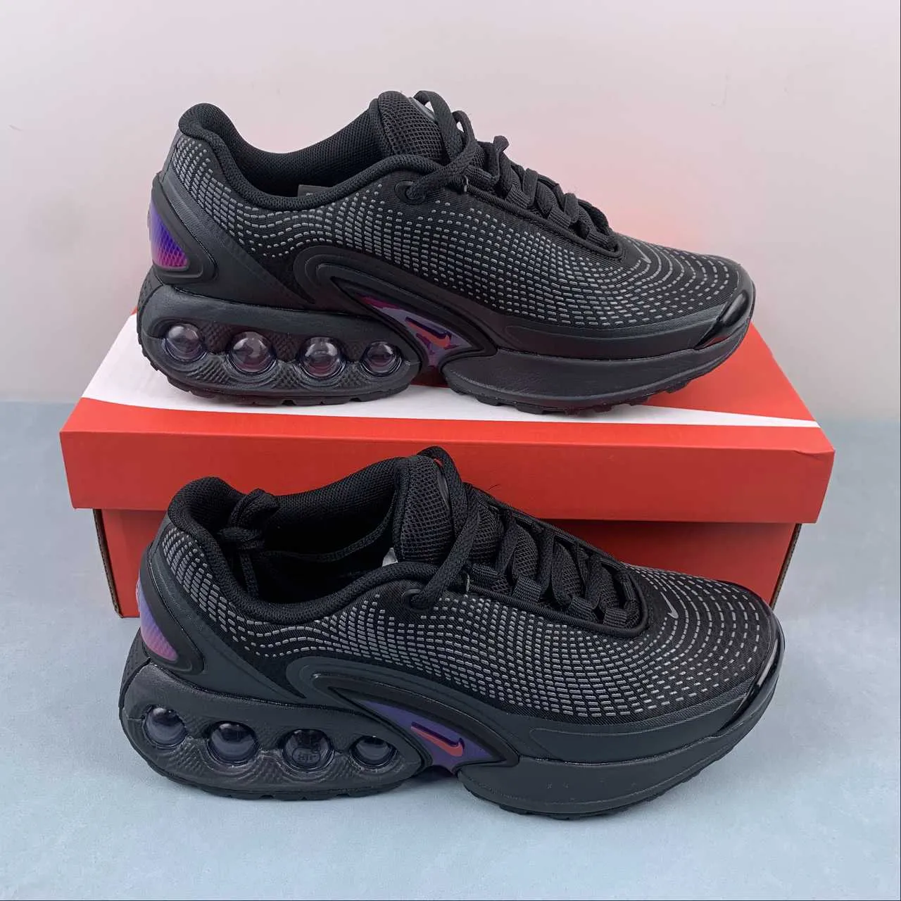 Air Max Dn Black Purple DV3337-001 evening runs mesh upper breathability