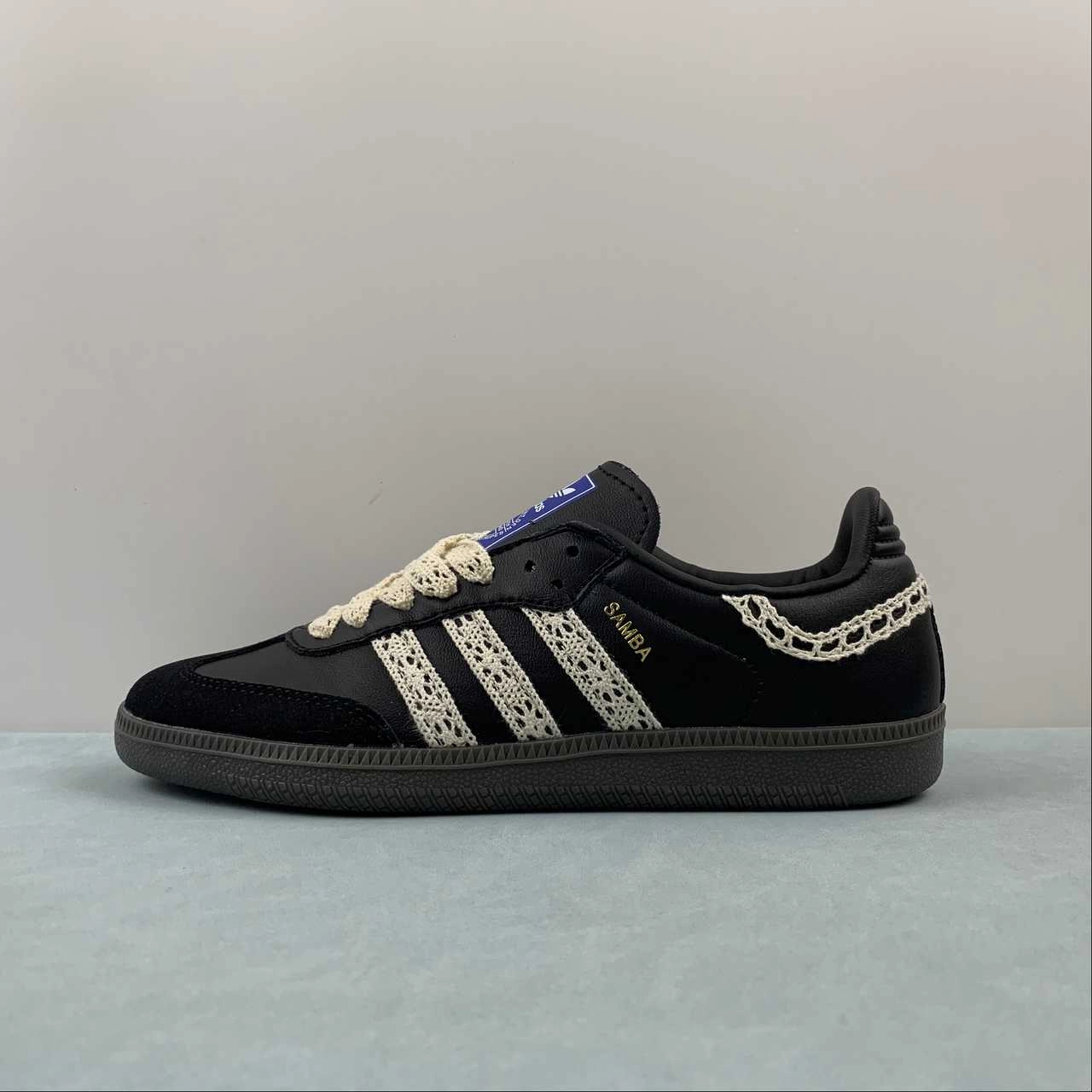 Adidas SAMBA OG Core Black Cloud White Gum5 B75807 portable Bus stop