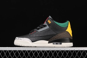 Air Jordan 3 Retro SE Animal Instinct 2.0 Negro Zoo Verde y Amarillo CV3583-003 Park Walk