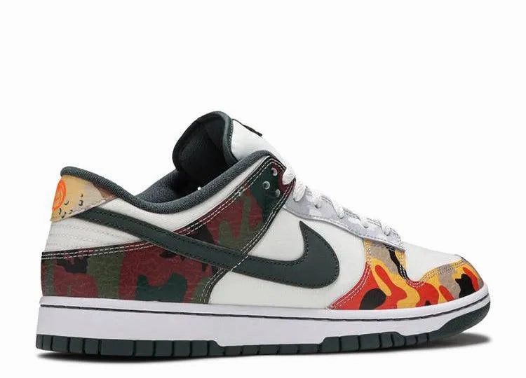 Seamless Upper Construction Nike Dunk Low Sail Multi-Camo