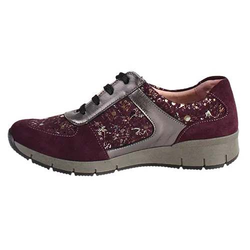 Suave Walking Shoes  - Evalina - Burgundy