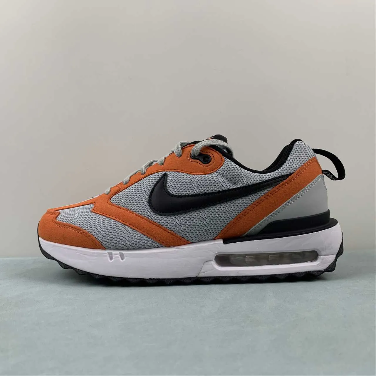 houndstooth - design shoes running shoes for beginner male runners Air Max Dawn Wolf Grey Black Orange DQ3991-002