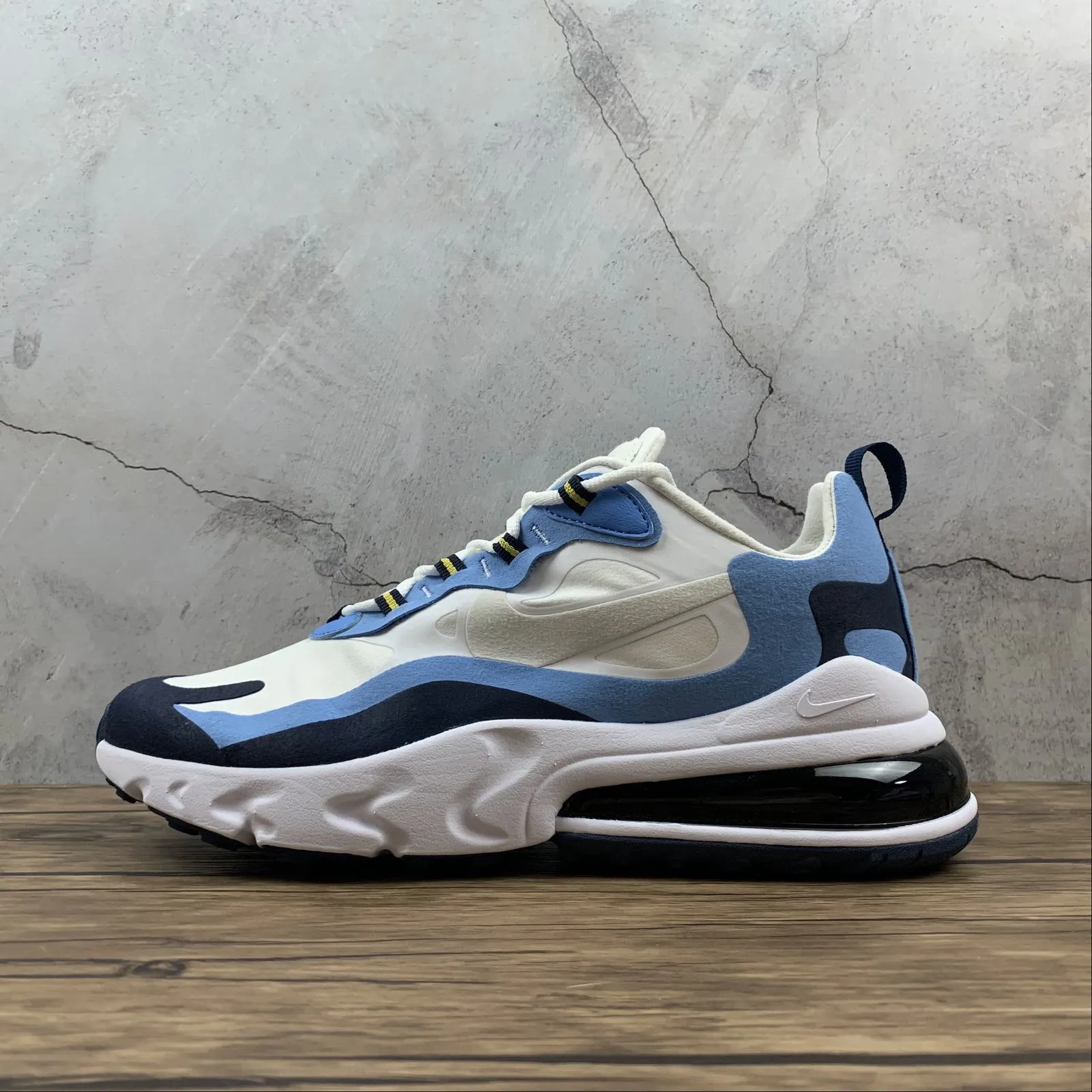 Air Max 270 React White White-Midnight Navy CT1264-104 safety accessories All Day Wear