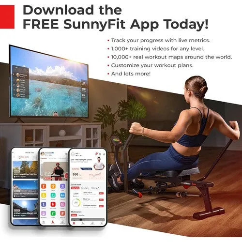 Sunny Health & Fitness Foldable Incline Treadmill w/ Pulse Sensors