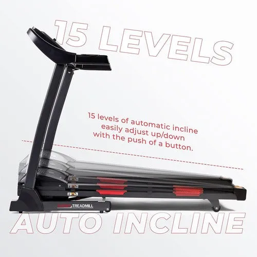 Sunny Health & Fitness Foldable Incline Treadmill w/ Pulse Sensors