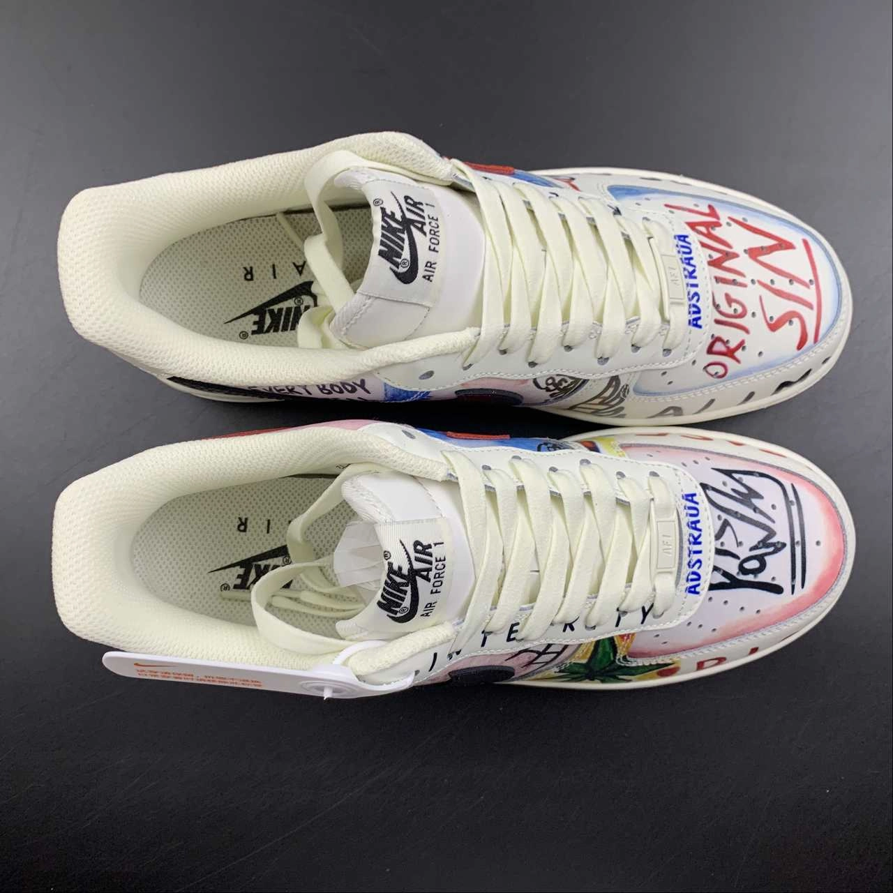 Noon Walk All Daywear Air Force 1 07 X Vlone Beige Red Black Dark Crow GT6969-198