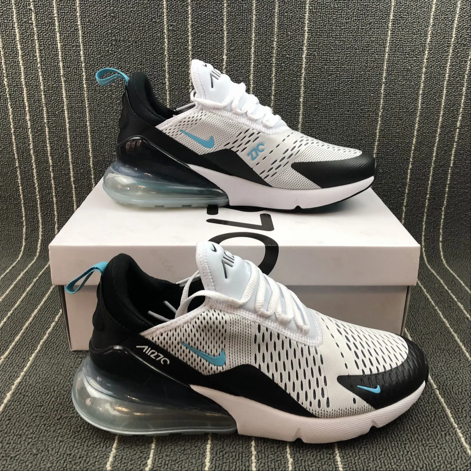 Air Max 270 White Black Blue Month AH8050-001 Injury prevention