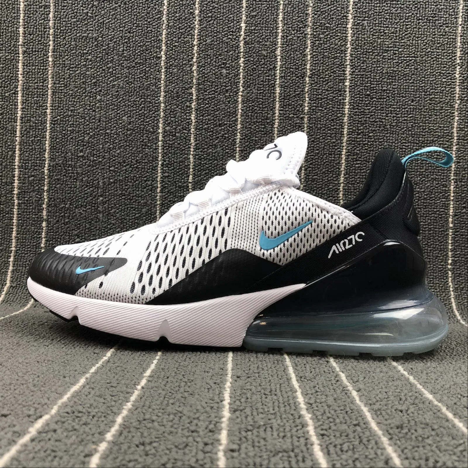 Air Max 270 White Black Blue Month AH8050-001 Splendid durability