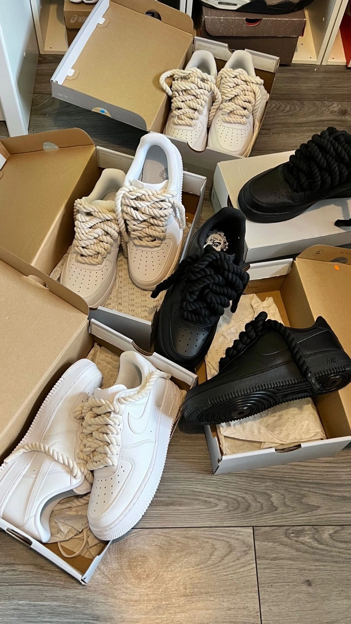 Nike Air Force 1 Low Rope Lace Foot Control