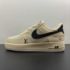 Foot Hug Modern Urban LV x Air Force 1 07 Low Black White Gray BS6055-202