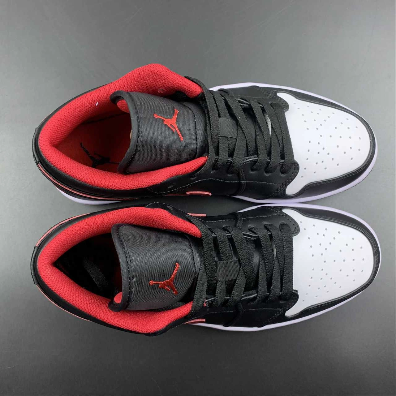 Air Jordan 1 Low Little Black and Red Toes 553558-063 Built-in comfort