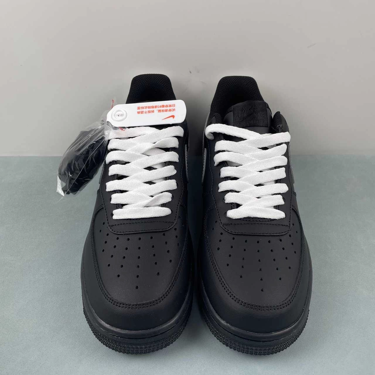 Air Force 1 07 Low Black White Silver CW2288-016 City Utility
