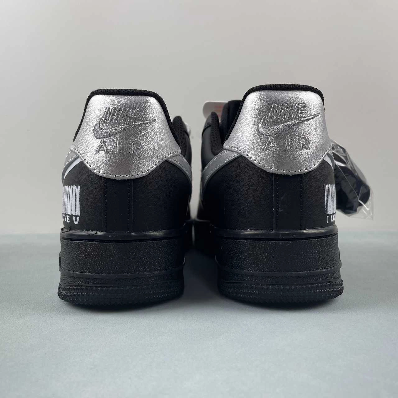 Anytime Fit Bend Step Air Force 1 07 Low Black White Silver CW2288-016