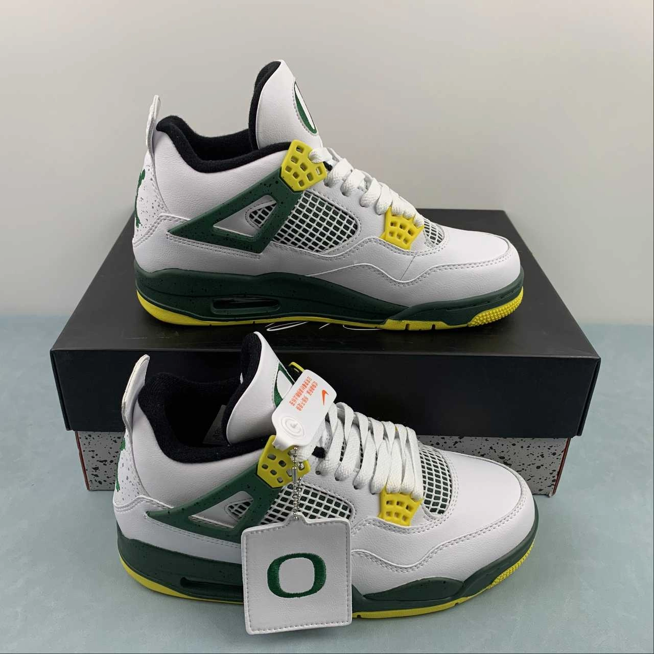 Fit Control Air Jordan 4 Retro Oregon Ducks Duckman 257-255275