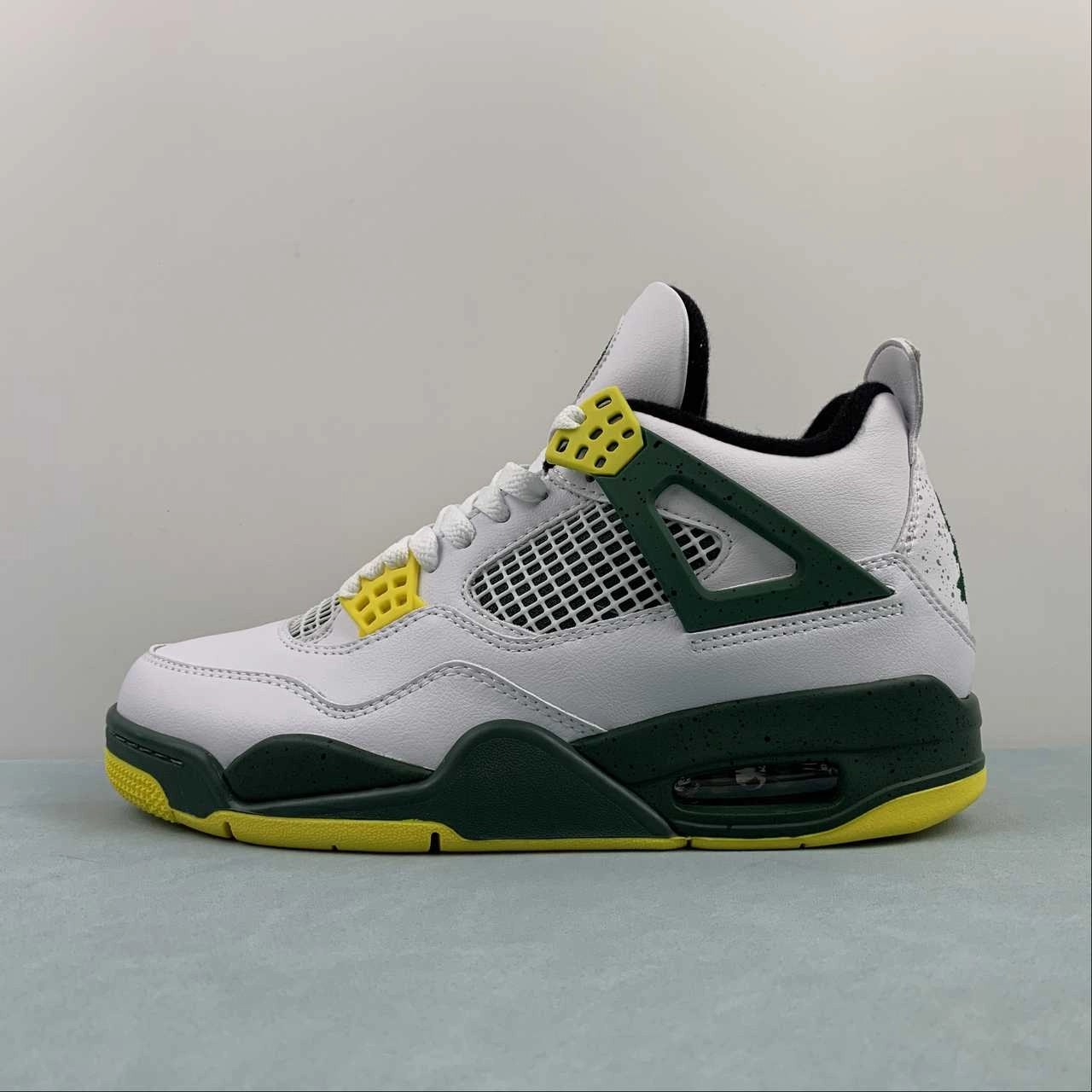 Comfortable to wear Air Jordan 4 Retro Oregon Ducks Duckman 257-255275