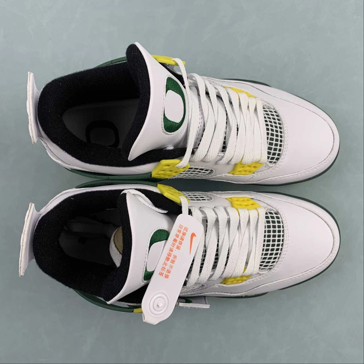 Air Jordan 4 Retro Oregon Ducks Duckman 257-255275 Midfoot Lock System