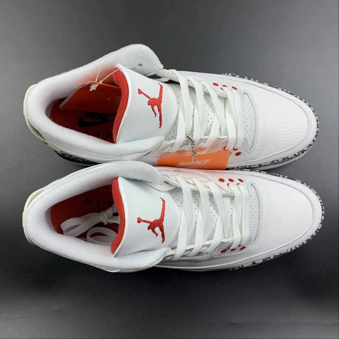 Comfortable Style Balanced weight Air Jordan 3 Retro Summit White Cement Reimagined Fire Red Black DN3707-100