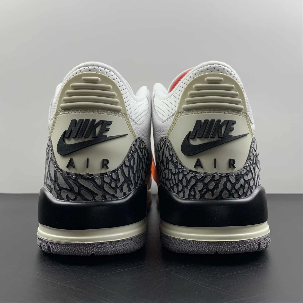 Slim Footprint Air Jordan 3 Retro Summit White Cement Reimagined Fire Red Black DN3707-100