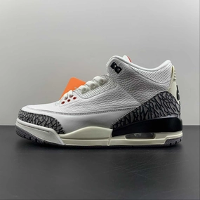 Air Jordan 3 Retro Summit White Cement Reimagined Fire Red Black DN3707-100 Smooth   finish Summer Vibe