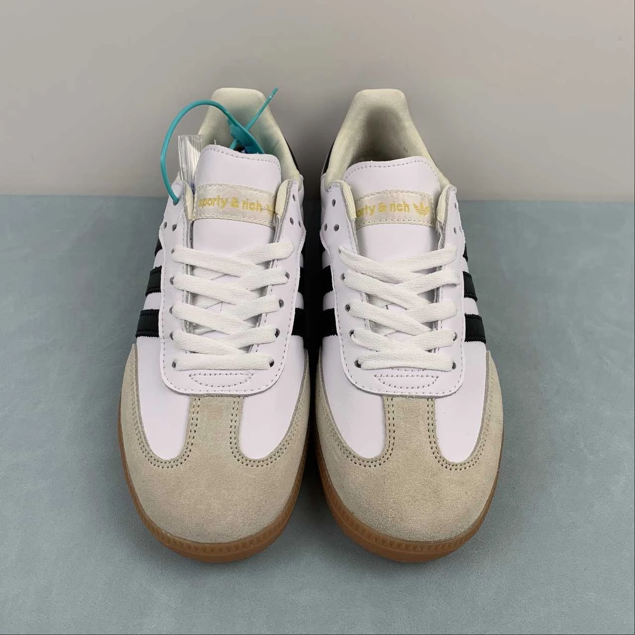 TPU sole Comfort Adidas SAMBA OG Sporty and Rich Cloud White Core Black HP3354