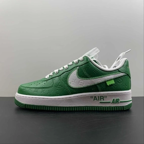 Comfort Walk Louis Vuitton x Air Force 1 Green Embossing MS0232