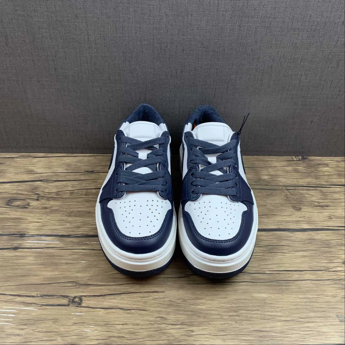 Air Jordan 1 Elevate Low White Midnight Navy Sail DH7004-141 Motion Vibe Reinforced Heel Support