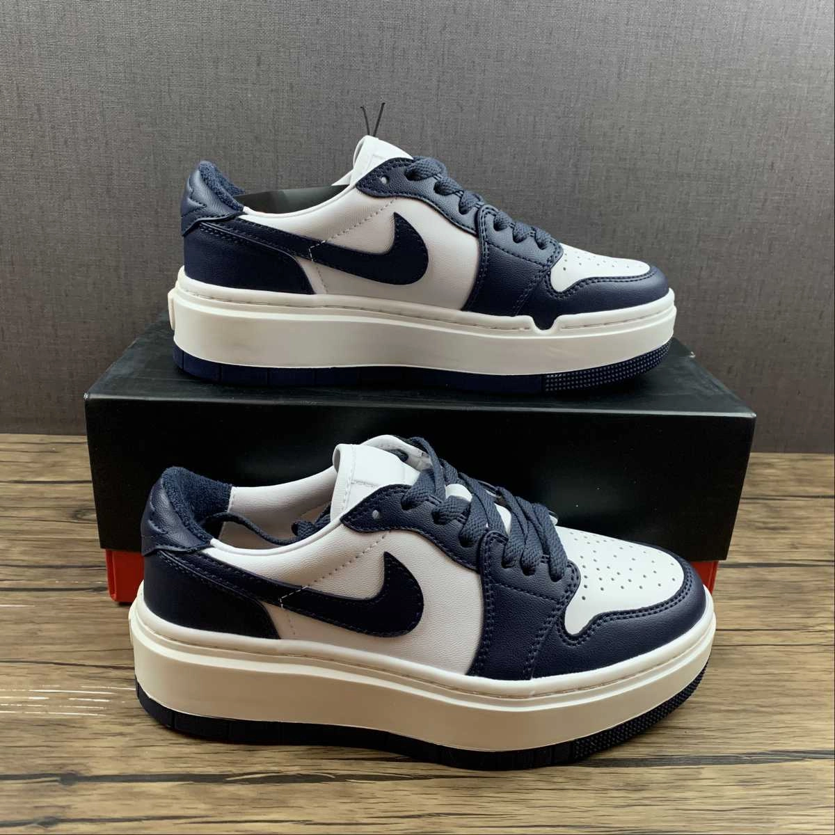 Air Jordan 1 Elevate Low White Midnight Navy Sail DH7004-141 Structured grip
