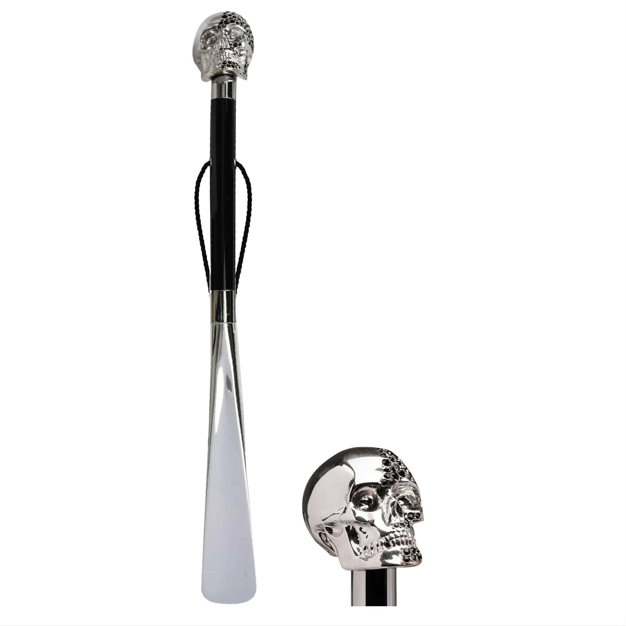 Swarovski Half Skull Shoehorn