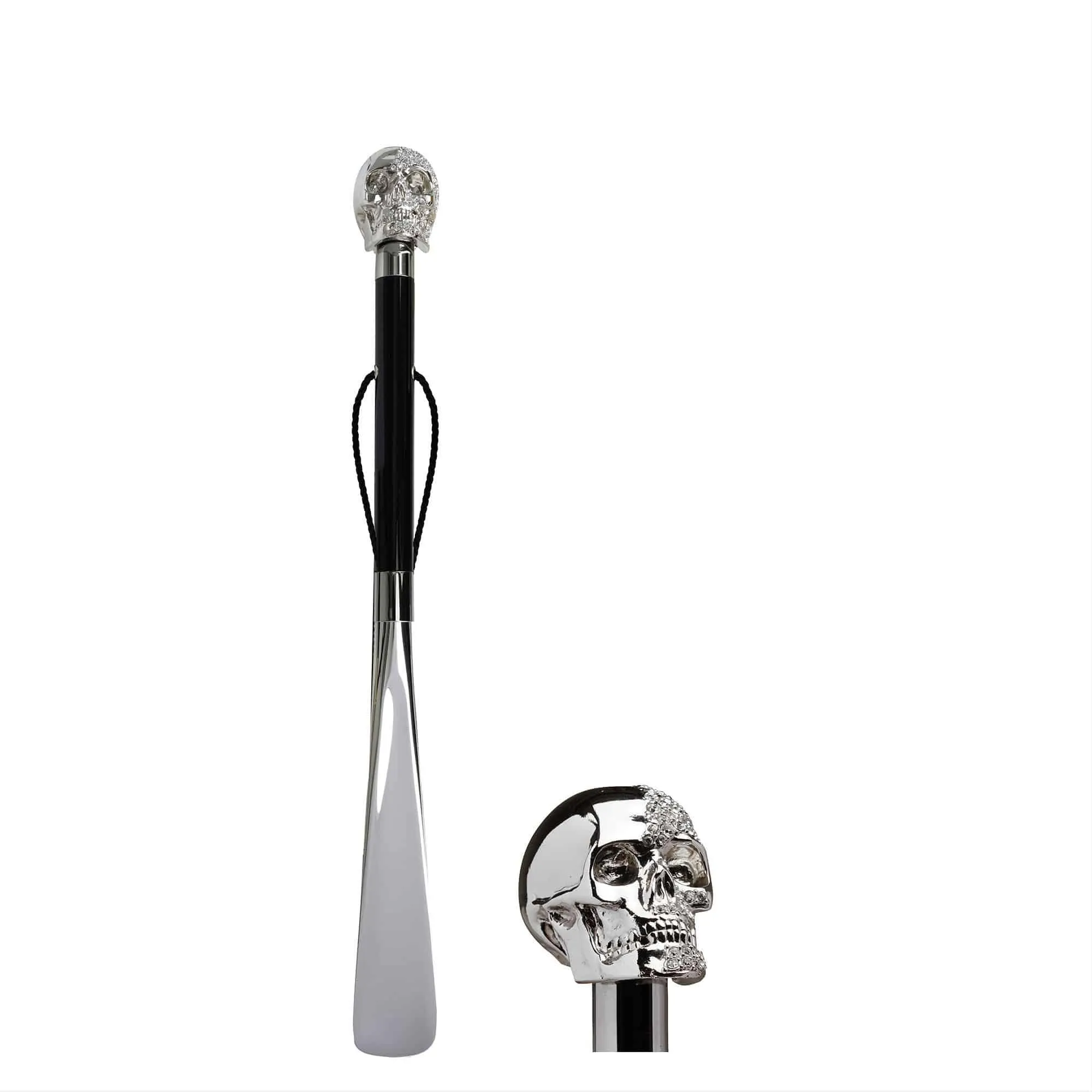 Swarovski Half Skull Shoehorn