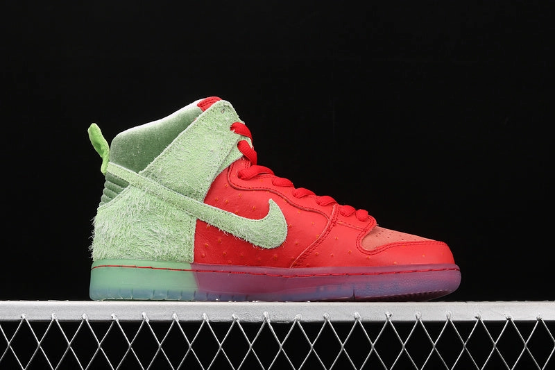 Every Path SB Dunk High Pro QS Strawberry Cough University Red Spinach Green CW7093-600
