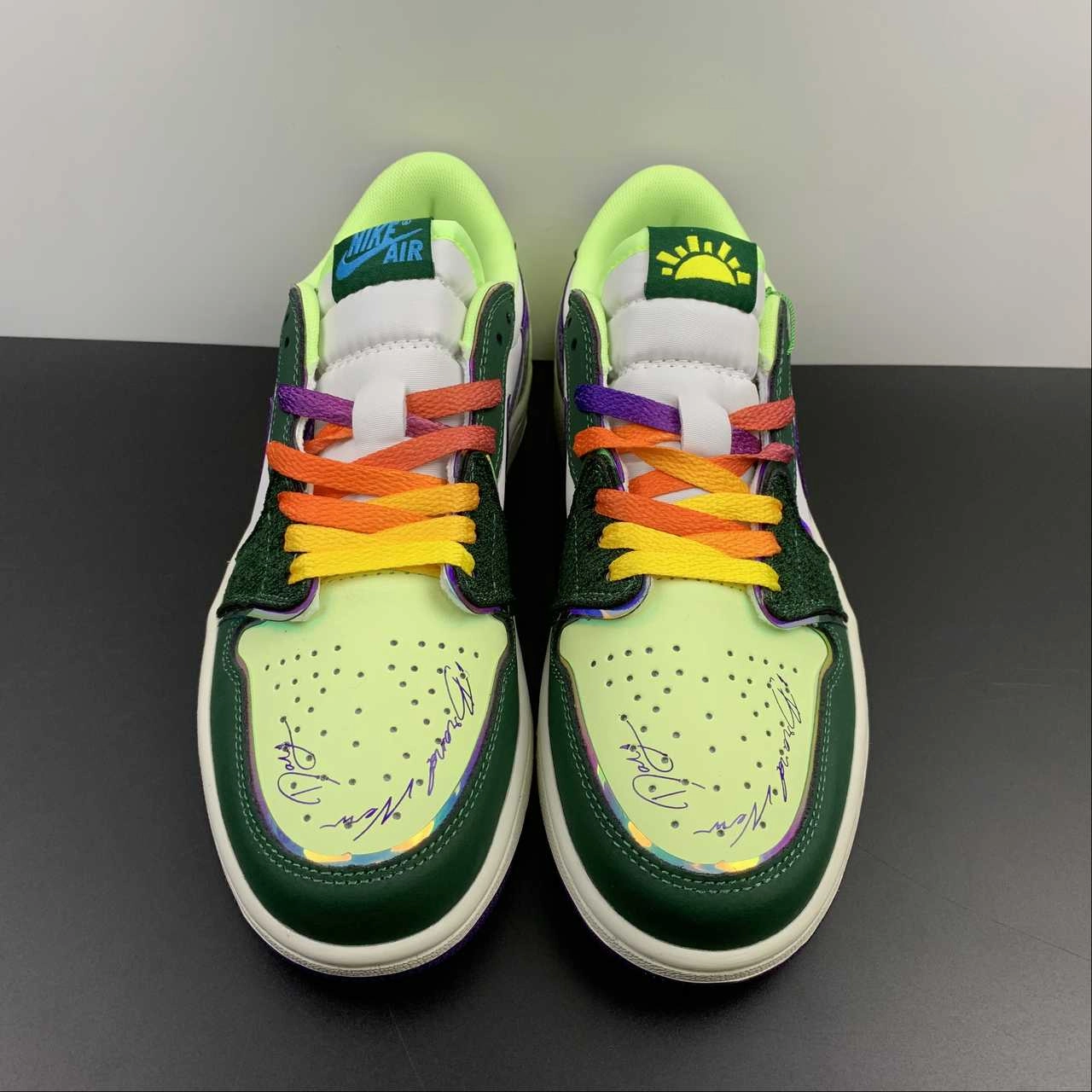 Travel Essential Sneaker Insoles Air Jordan 1 Low OG Doernbecher Gorge Green Court Purple Bar. Volt Sail FD9665-351